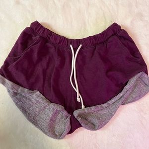 Purple sweatshorts. Size small.